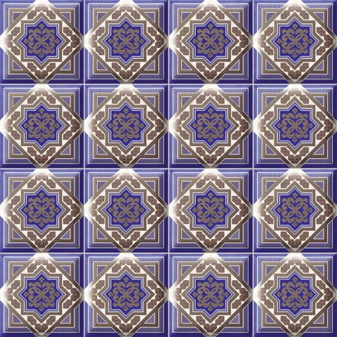 DECOR ZOCO BLU 15x15 - 0,50 M2/BOX